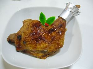クリスマス風鶏もも