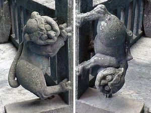 岩木山神社 玉垣狛犬